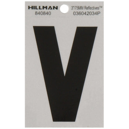 3" Blk/slv V ADHV 1PC - Pack of 6