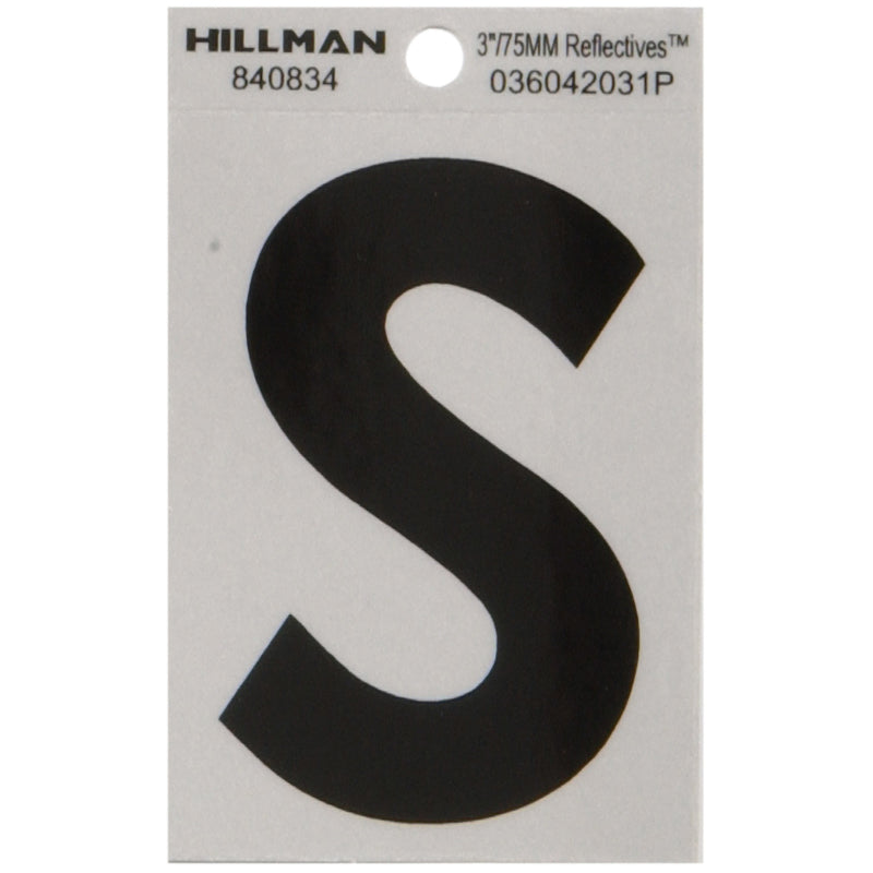 3" Blk/slv S ADHV 1PC - Pack of 6