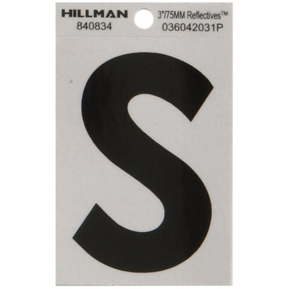 3" Blk/slv S ADHV 1PC - Pack of 6