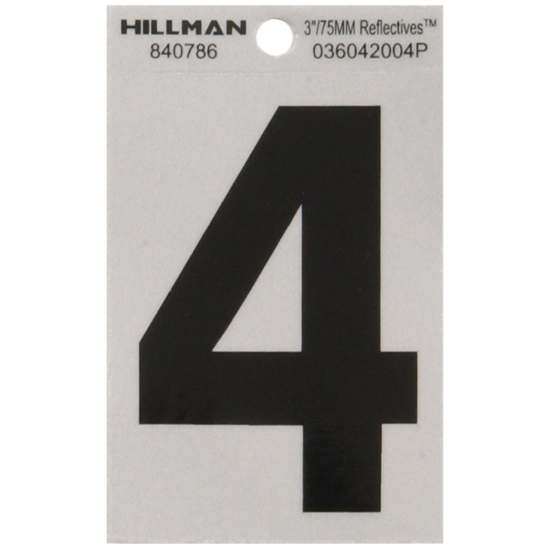 3" Blk/slv #4 ADHV 1PC - Pack of 6