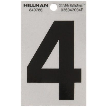3" Blk/slv #4 ADHV 1PC - Pack of 6