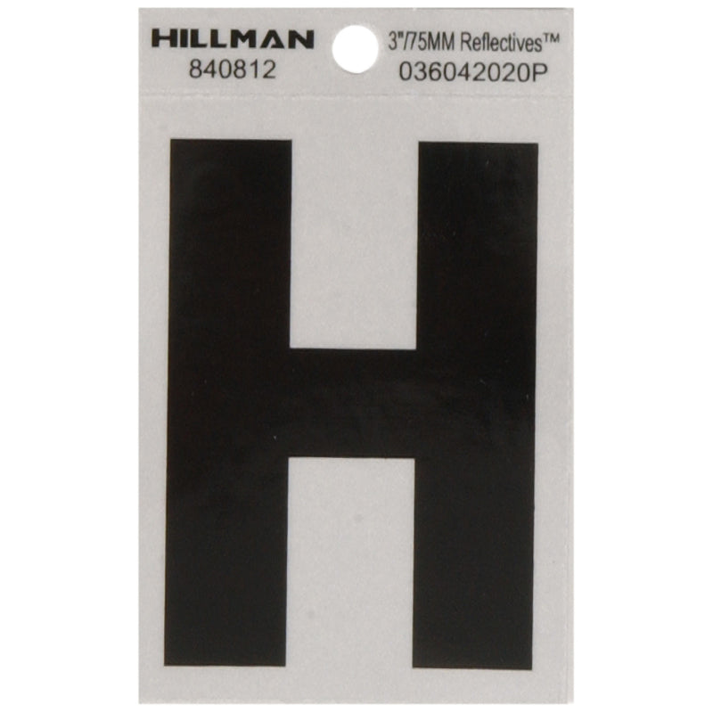 3" Blk/slv H ADHV 1PC - Pack of 6