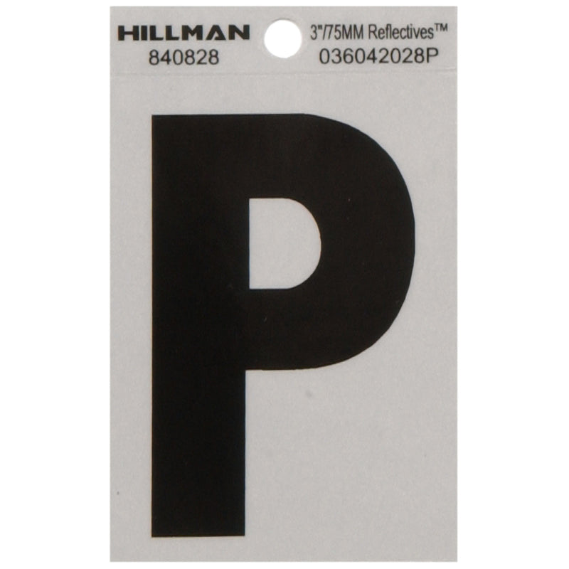 3" Blk/slv P ADHV 1PC - Pack of 6