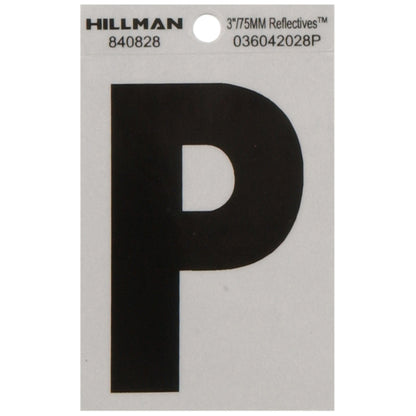 3" Blk/slv P ADHV 1PC - Pack of 6