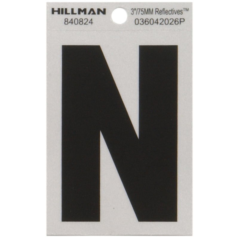 3" Blk/slv N ADHV 1PC - Pack of 6