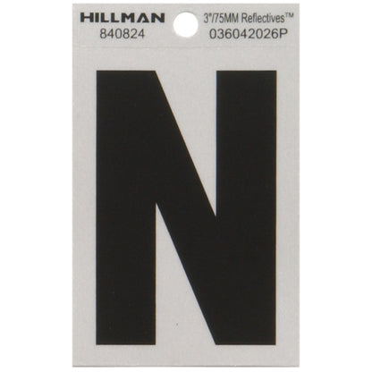 3" Blk/slv N ADHV 1PC - Pack of 6