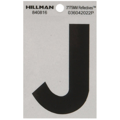 3" Blk/slv J ADHV 1PC - Pack of 6