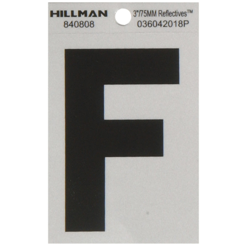 3" Blk/slv F ADHV 1PC - Pack of 6