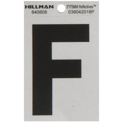 3" Blk/slv F ADHV 1PC - Pack of 6