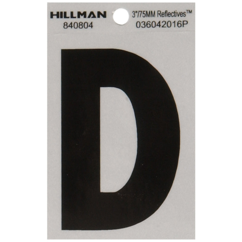 3" Blk/slv D ADHV 1PC - Pack of 6