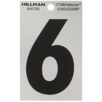 3" Blk/slv #6 ADHV 1PC - Pack of 6