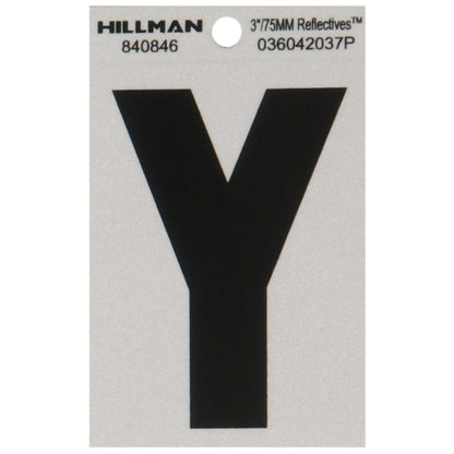 3" Blk/slv Y ADHV 1PC - Pack of 6