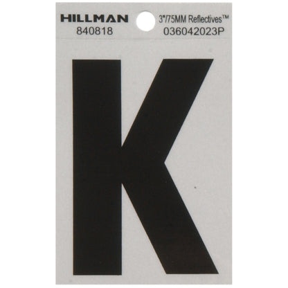 3" Blk/slv K ADHV 1PC - Pack of 6