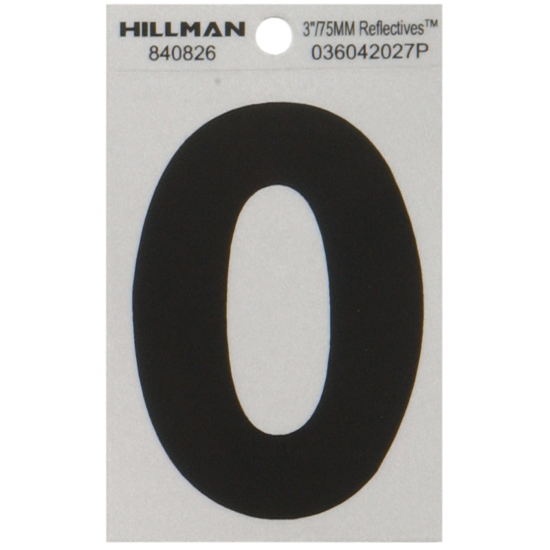 3" Blk/slv O ADHV 1PC - Pack of 6