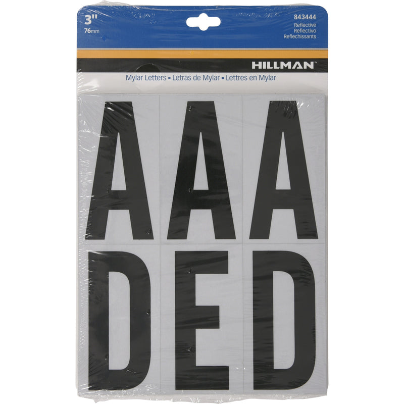 3" BLK SET A-Z ADHV 54PC - Pack of 6
