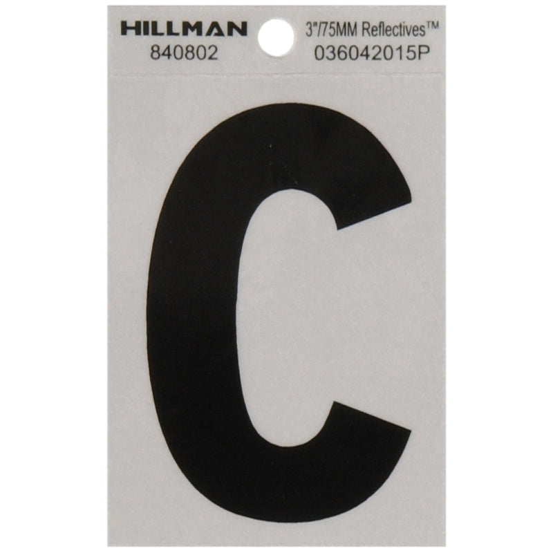 3" Blk/slv C ADHV 1PC - Pack of 6