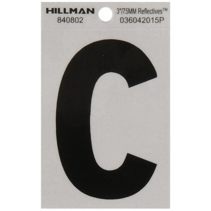 3" Blk/slv C ADHV 1PC - Pack of 6