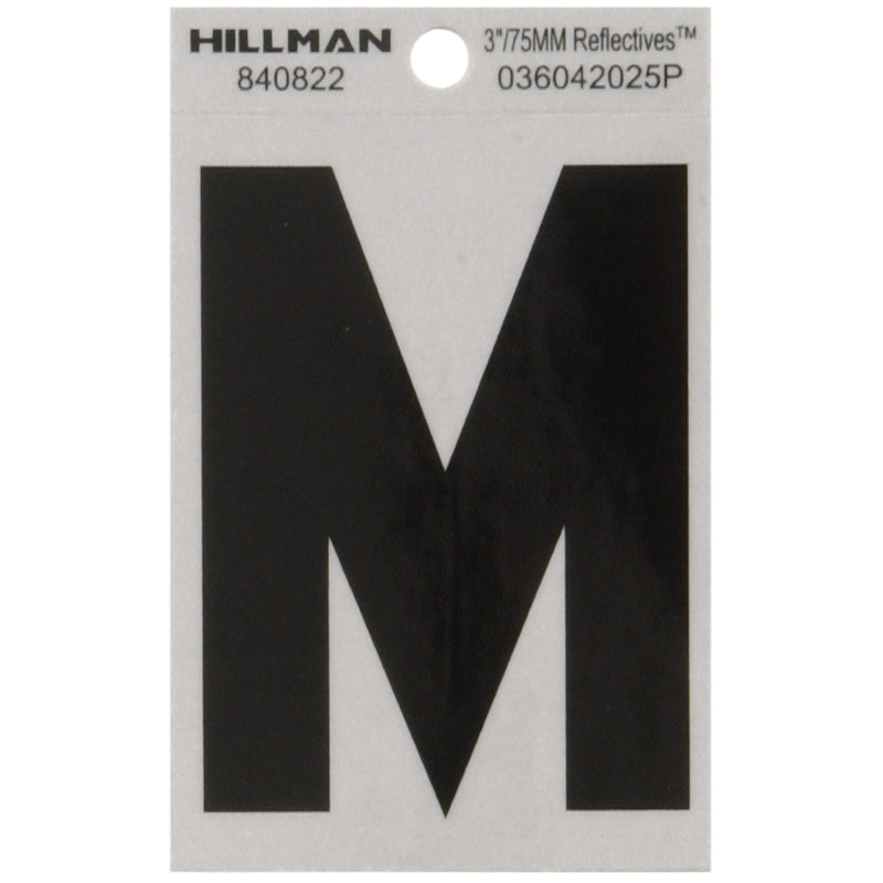 3" Blk/slv M ADHV 1PC - Pack of 6