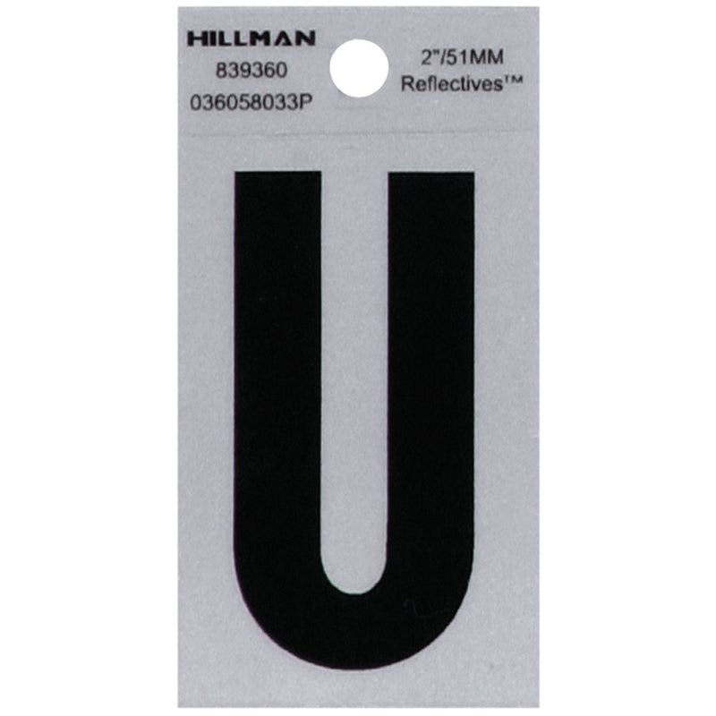2" Blk/slv U ADHV 1PC - Pack of 6