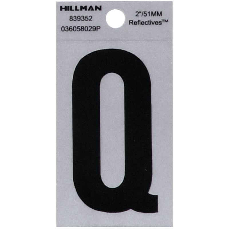 2" Blk/slv Q ADHV 1PC - Pack of 6