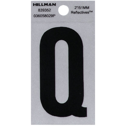 2" Blk/slv Q ADHV 1PC - Pack of 6
