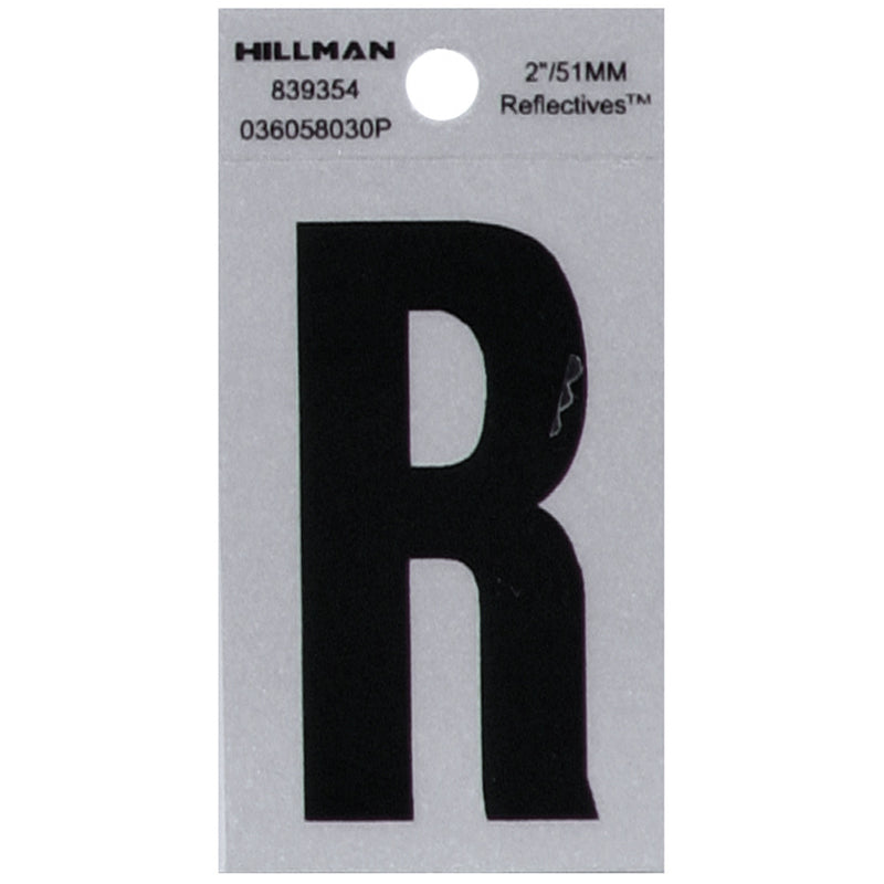 2" Blk/slv R ADHV 1PC - Pack of 6