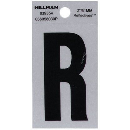 2" Blk/slv R ADHV 1PC - Pack of 6