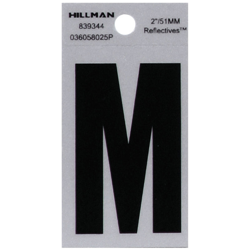 2" Blk/slv M ADHV 1PC - Pack of 6