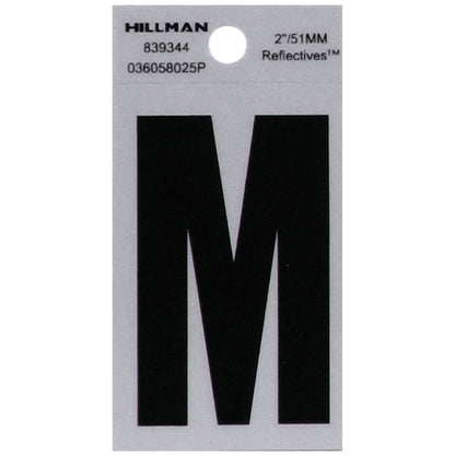 2" Blk/slv M ADHV 1PC - Pack of 6