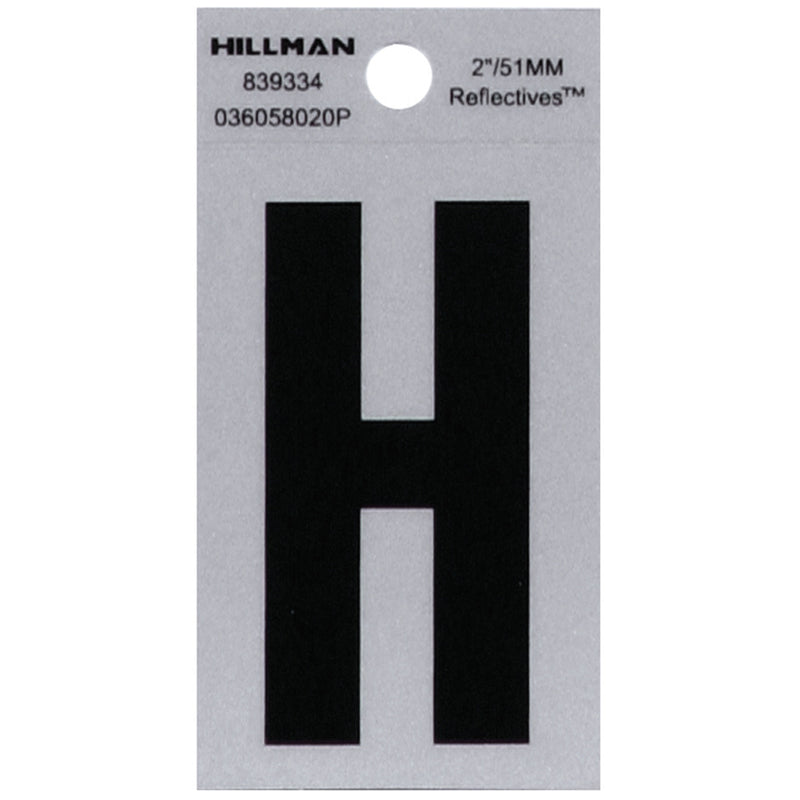 2" Blk/slv H ADHV 1PC - Pack of 6