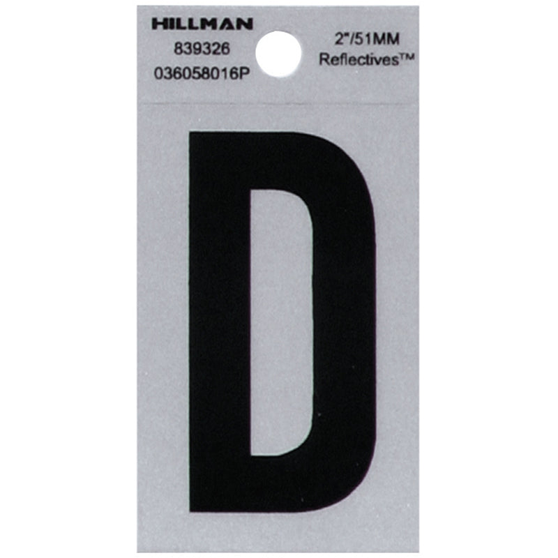 2" Blk/slv D ADHV 1PC - Pack of 6