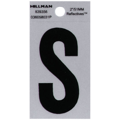 2" Blk/slv S ADHV 1PC - Pack of 6