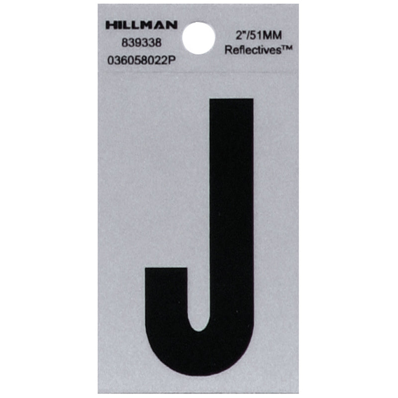 2" Blk/slv J ADHV 1PC - Pack of 6
