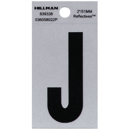 2" Blk/slv J ADHV 1PC - Pack of 6