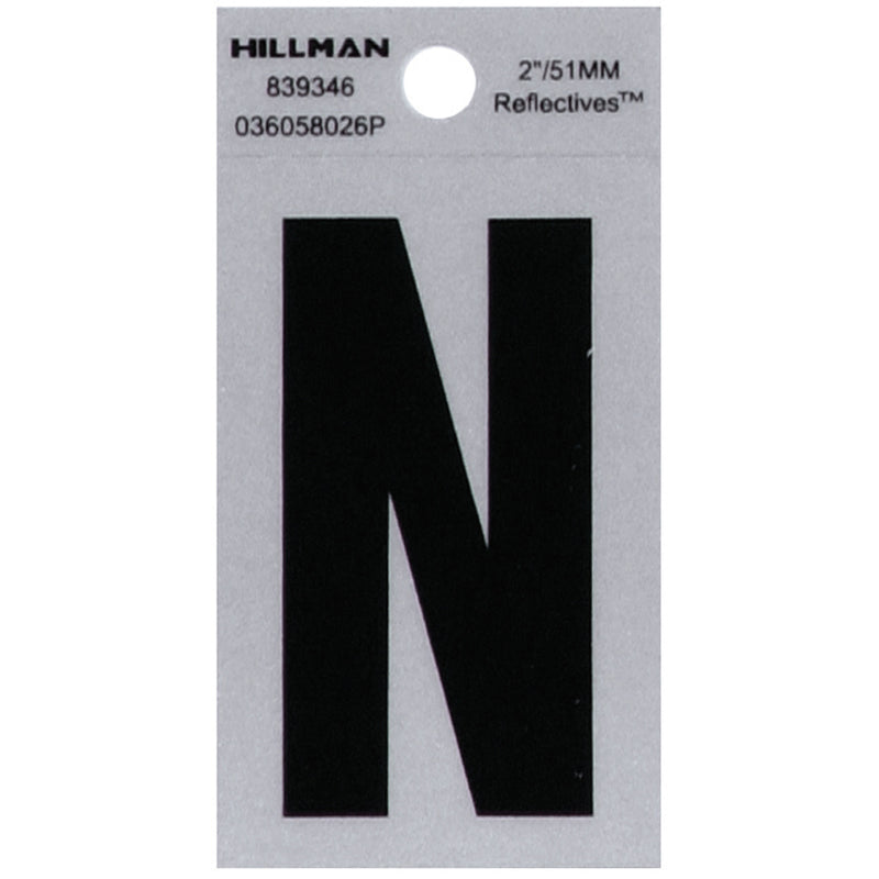 2" Blk/slv N ADHV 1PC - Pack of 6