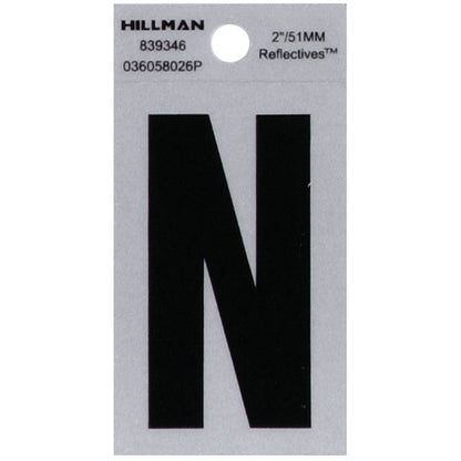 2" Blk/slv N ADHV 1PC - Pack of 6