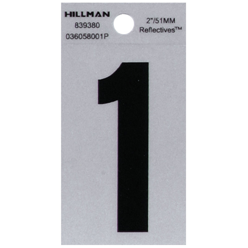 2" Blk/slv #1 ADHV 1PC - Pack of 6