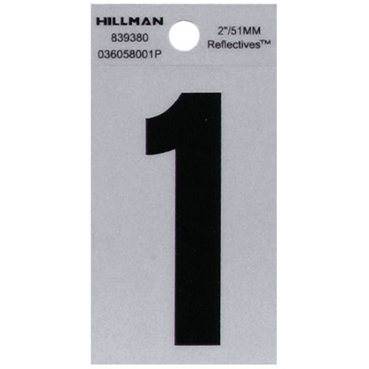 2" Blk/slv #1 ADHV 1PC - Pack of 6