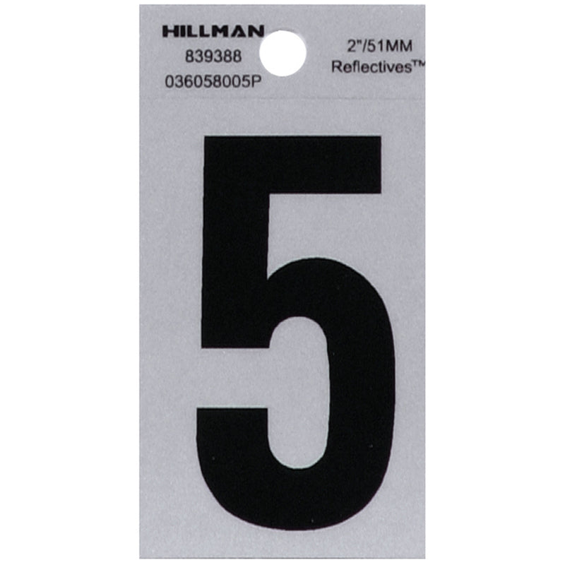 2" Blk/slv #5 ADHV 1PC - Pack of 6