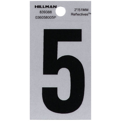 2" Blk/slv #5 ADHV 1PC - Pack of 6