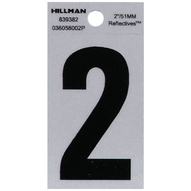 2" Blk/slv #2 ADHV 1PC - Pack of 6