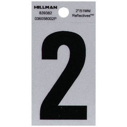 2" Blk/slv #2 ADHV 1PC - Pack of 6