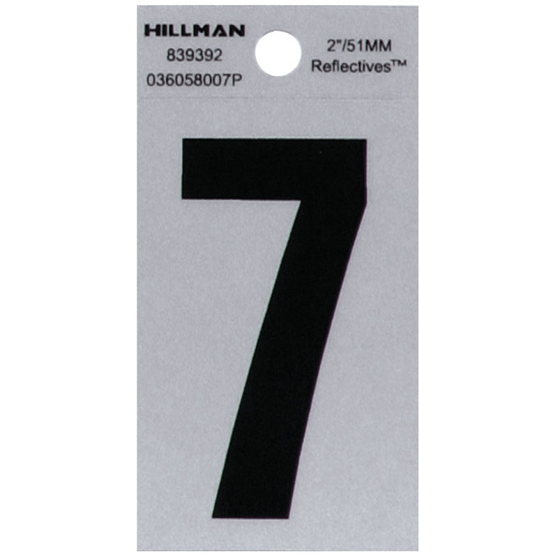 2" Blk/slv #7 ADHV 1PC - Pack of 6