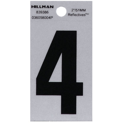 2" Blk/slv #4 ADHV 1PC - Pack of 6
