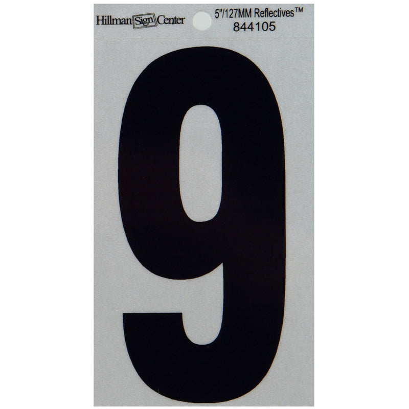 5" Blk/slv #9 ADHV 1PC - Pack of 6