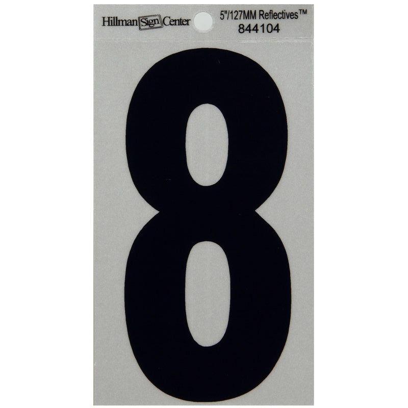 5" Blk/slv #8 ADHV 1PC - Pack of 6