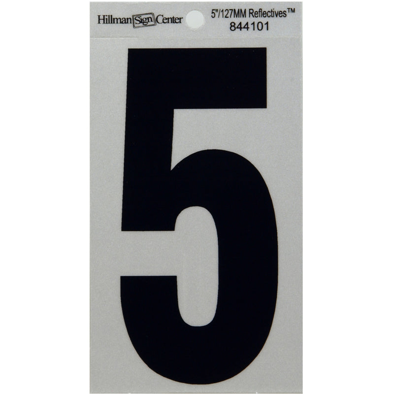 5" Blk/slv #5 ADHV 1PC - Pack of 6