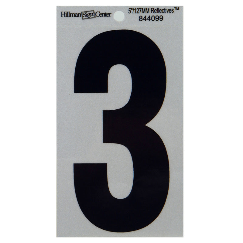 5" Blk/slv #3 ADHV 1PC - Pack of 6
