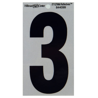 5" Blk/slv #3 ADHV 1PC - Pack of 6