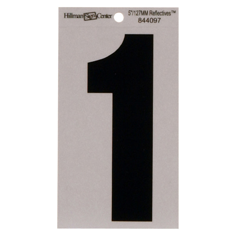 5" Blk/slv #1 ADHV 1PC - Pack of 6